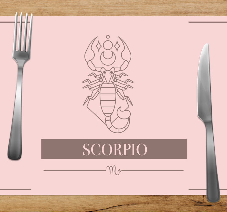 Tovaglietta per colazione con scorpione - TenStickers