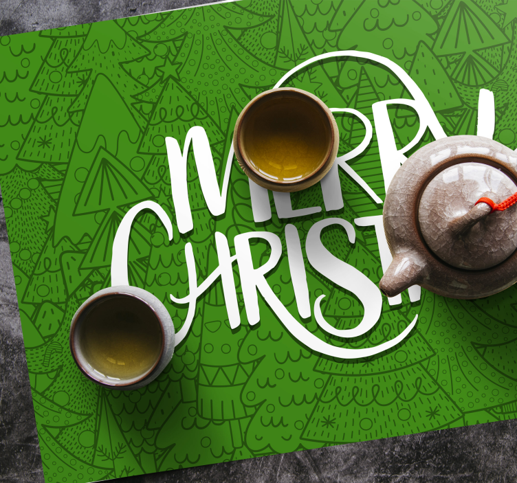 Tovaglietta personalizzata natale auguri festivi - TenStickers