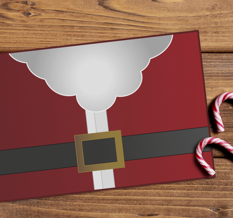 Tovaglietta personalizzata natale costume di babbo natale - TenStickers