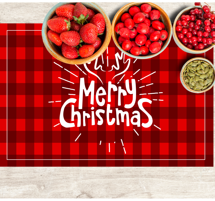 Tovaglietta personalizzata natale design buon natale - TenStickers