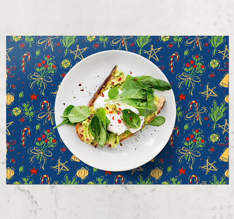 Tovaglietta personalizzata natale per la tavola di natale - TenStickers