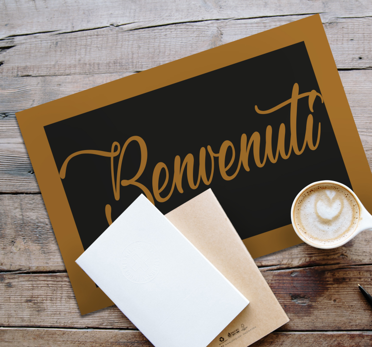 Tovaglietta personalizzata benvenuti - TenStickers