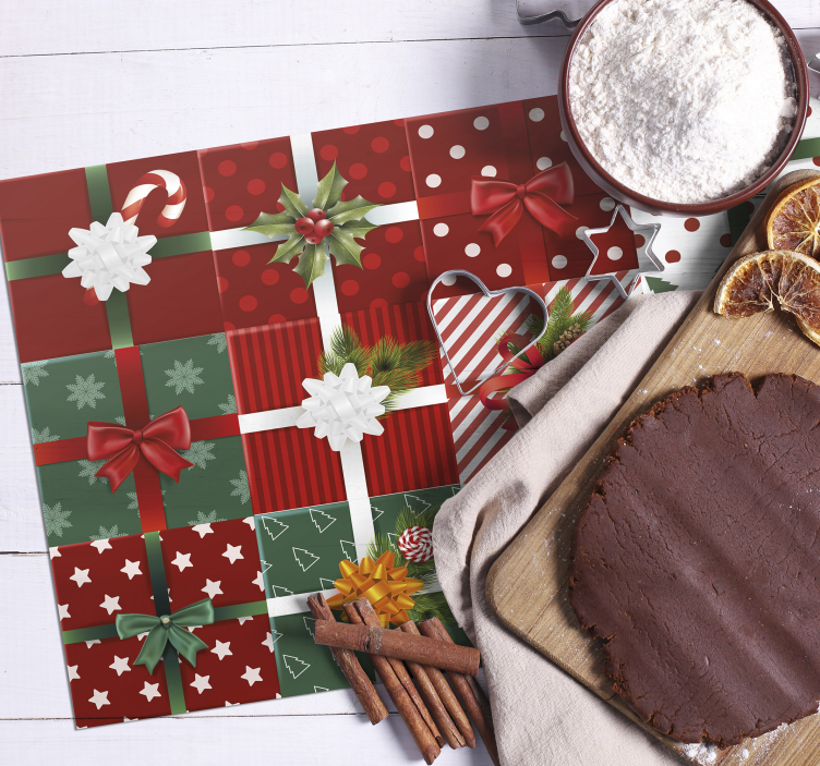 Tovaglietta personalizzata Natale Confezione regalo - TenStickers