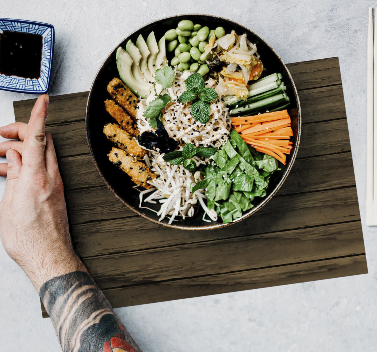 Tovaglietta americana texture Modello in legno - TenStickers