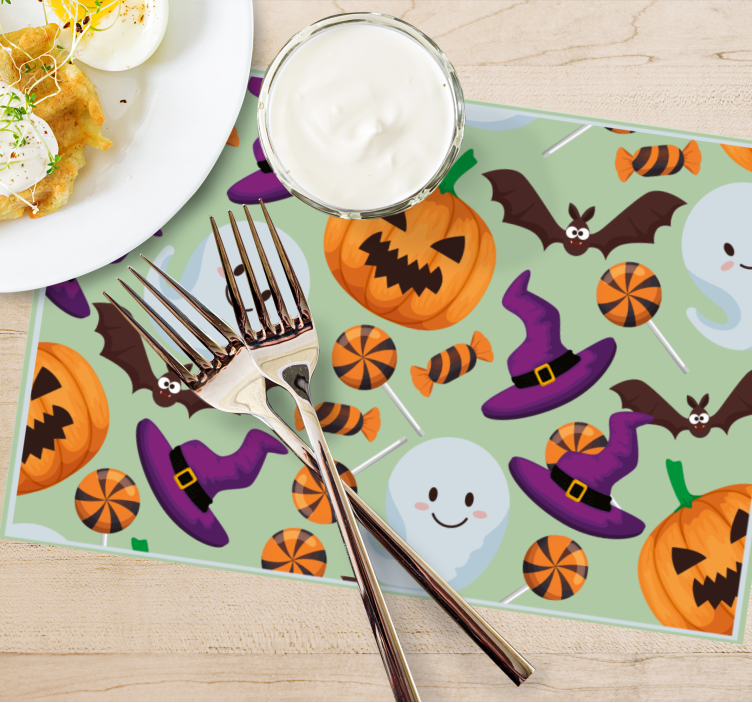 Tovagliette americana halloween elementi colorati halloween - TenStickers