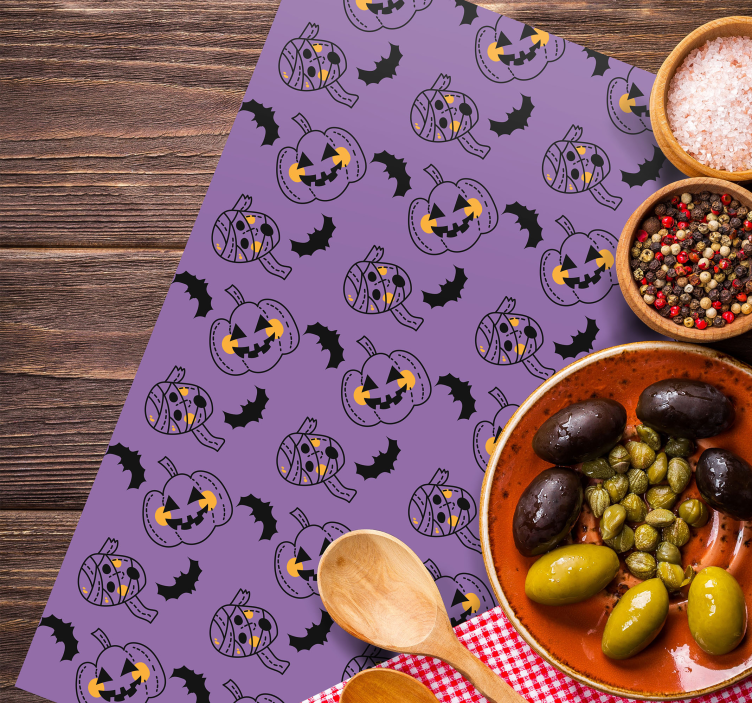 Tovagliette americana halloween motivi di zucche giocose - TenStickers