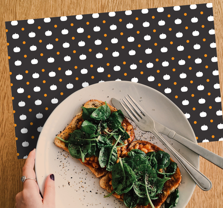 Tovagliette americana halloween superficie a zucche - TenStickers