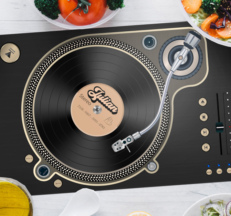 Tovagliette con nome disco in vinile - TenStickers