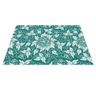 Tovagliette in vinile vecchio stile ornamenti floreali - TenStickers