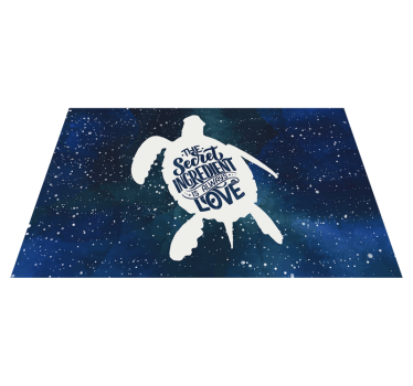 Tovagliette in vinile tartaruga con motivo a galassia - TenStickers