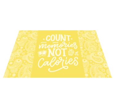 Tovaglietta americana frase conta i ricordi concept - TenStickers