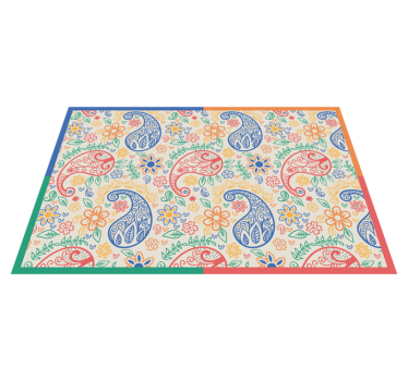 Tovaglietta americana stampa paisley colorata - TenStickers