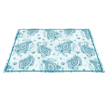 Tovaglietta americana motivo floreale intricato - TenStickers