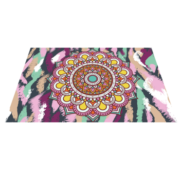 Tovaglietta americana elemento mandala vivace - TenStickers