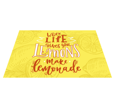Tovaglietta americana frase limoni motivazionali - TenStickers