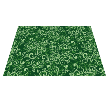 Tovaglietta americana con motivo floreale verde - TenStickers