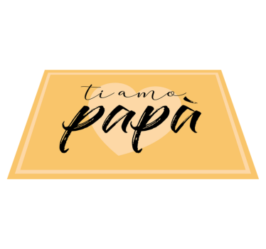 Tovaglietta americana per ristorante Festa del papà italiano - TenStickers