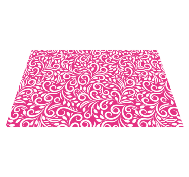 Tovaglietta americana motivo floreale a spirale - TenStickers