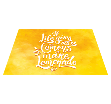 Tovaglietta personalizzata rettangolare Se la vita ti dà limoni f - TenStickers