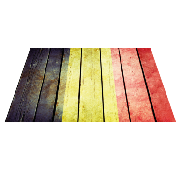 Tovaglietta americana tavola di legno colorata - TenStickers