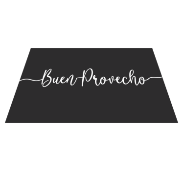 Tovaglietta americana frase affermazione elegante cibo - TenStickers