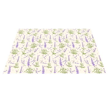 Tovaglietta americana motivo floreale lavanda - TenStickers