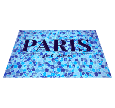 Tovaglietta americana frase citazione d'amore parigi - TenStickers