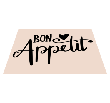 Tovaglietta americana frase buon appetito - TenStickers