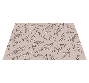 Tovaglietta americana concetto foglia elegante - TenStickers
