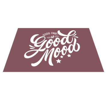 Tovaglietta americana frase buon umore alimentare - TenStickers