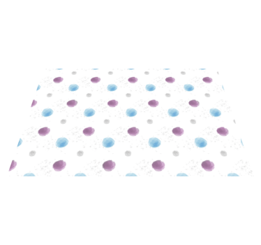 Tovaglietta americana cerchi a pois vivaci - TenStickers