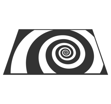 Tovaglietta americana effetto ottico spirale - TenStickers