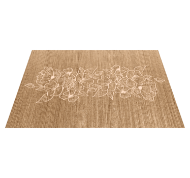 Tovaglietta americana superficie floreale goffrata - TenStickers