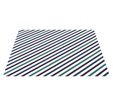 Tovaglietta americana con schema a righe colorate - TenStickers
