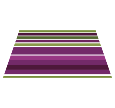 Tovaglietta americana a righe orizzontali bold - TenStickers