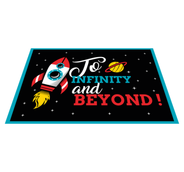Tovaglietta americana frase da qui all'infinito - TenStickers