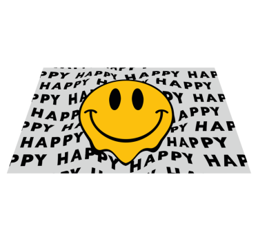 Tovaglietta americana frase faccia felice - TenStickers