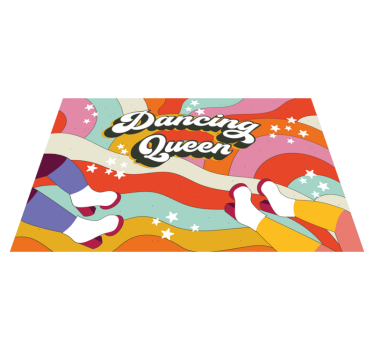 Tovaglietta americana frase impronte allegre display - TenStickers