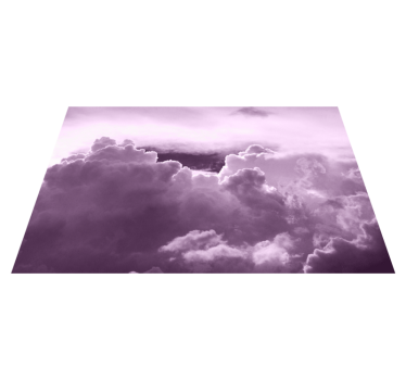 Tovaglietta americana nuvole in viola - TenStickers