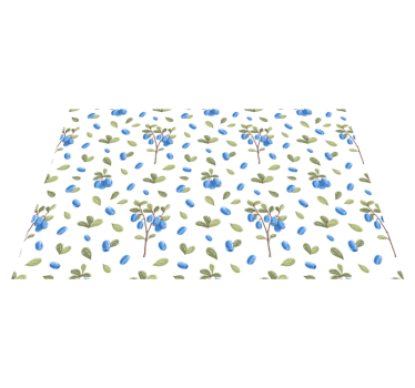 Tovaglietta americana motivo botanico blu - TenStickers