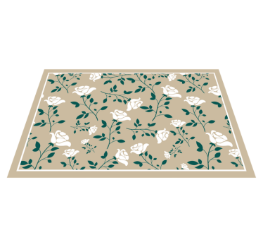 Tovaglietta americana motivo foglie floreali - TenStickers