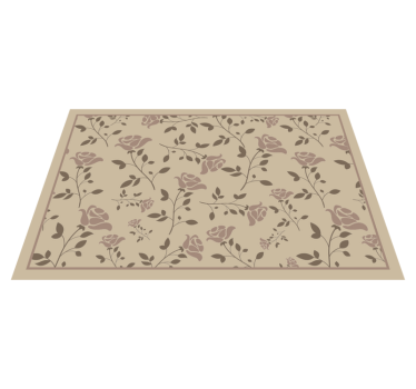 Tovaglietta americana motivo botanico floreale - TenStickers