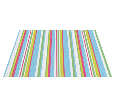 Tovaglietta americana superficie a righe colorate - TenStickers