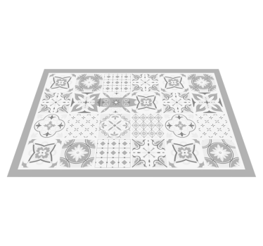 Tovaglietta americana motivi monocromatici eleganti - TenStickers