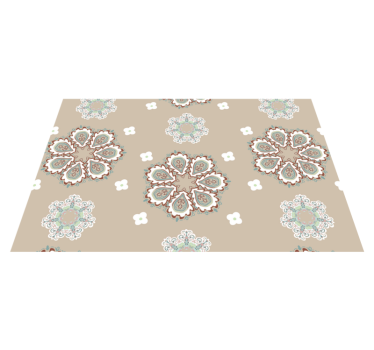 Tovaglietta americana motivi floreali eleganti - TenStickers