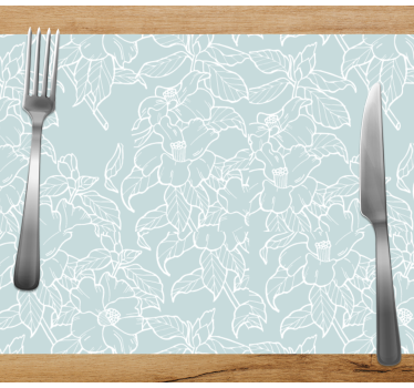 Tovaglietta americana con stampa floreale - TenStickers