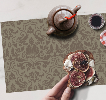 Tovaglietta americana concetto botanico intricato - TenStickers