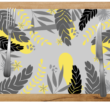 Tovaglietta americana concetto foglia botanica - TenStickers