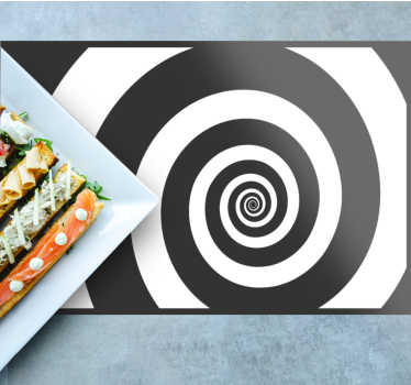 Tovaglietta americana effetto ottico spirale - TenStickers