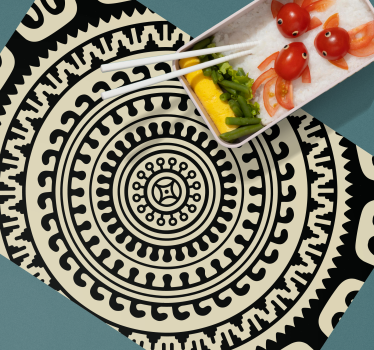 Tovaglietta americana forme circolari a motivi - TenStickers